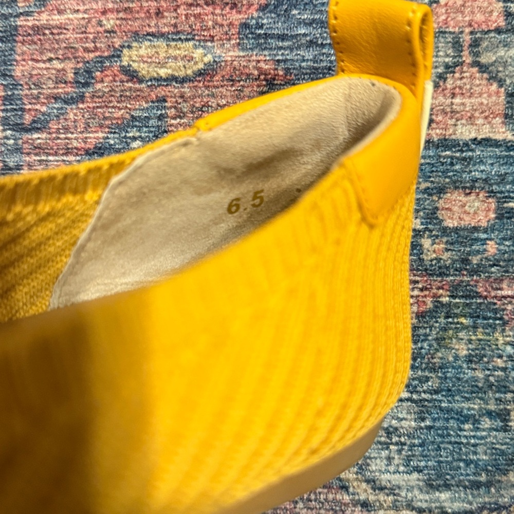 Everlane Mustard Yellow Knit Ballet Flats - Picture 6 of 7